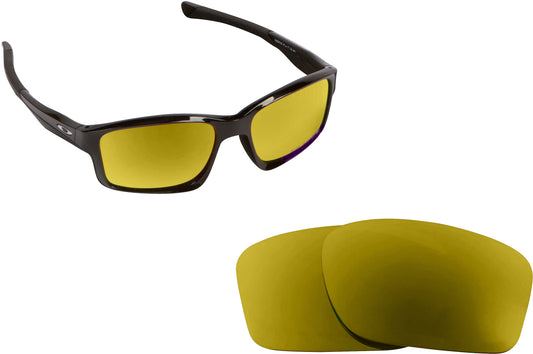 LenSwitch Polarized Replacement Lenses for Oakley Chainlink Sunglasses Gold