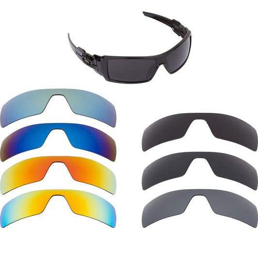 LenSwitch Replacement Lenses for Oakley Oil Rig Sunglasses Multi-Color
