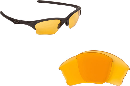 LenSwitch Polarized Replacement Lenses for Oakley Half Jacket XLJ Shades Yellow