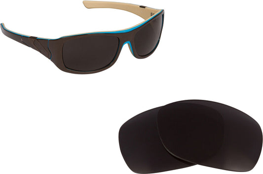 LenSwitch Polarized Replacement Lenses for Oakley Sideways Sunglasses Black