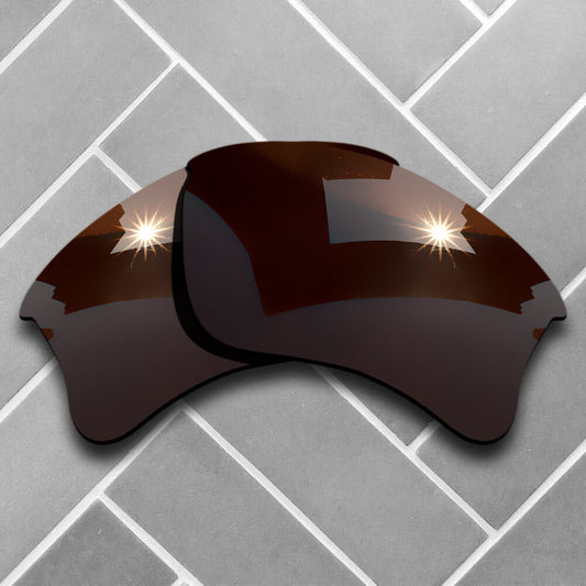 Polarized Nut Brown Replacement Lenses for-Oakley Flak Jacket XLJ