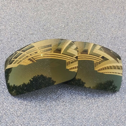 Bronze Gold Polarized Replacement Lenses For-Oakley Oil Drum Sunglass