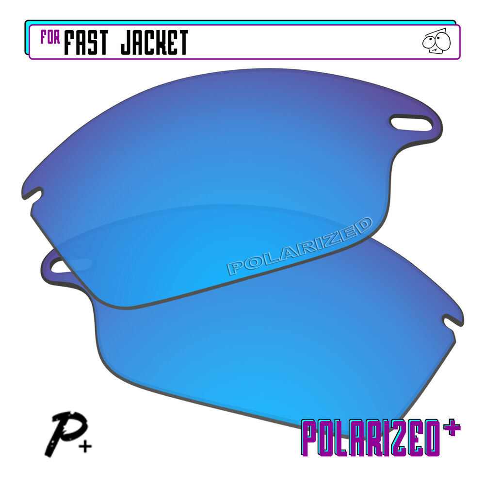 POLARIZED+ Replacement Lens For-Oakley Fast Jacket Sunglass Anti-Scratch