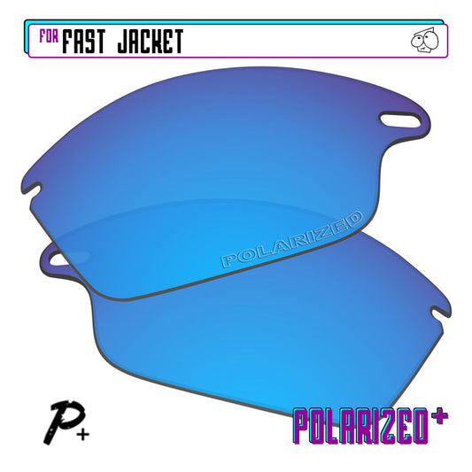 POLARIZED+ Replacement Lens For-Oakley Fast Jacket Sunglass Anti-Scratch