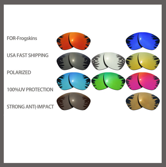 Polarized Replacement Lenses for-Oakley Frogskins Anti-scratch Multiple-colors
