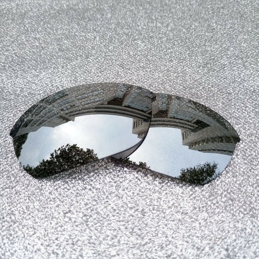 Silver Polarized Replacement Lenses For-Oakley Half Jacket Sunglass