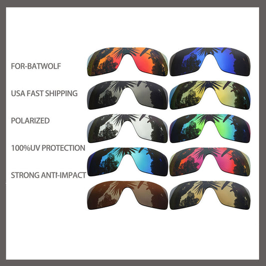 Replacement Polarized Lenses for-Oakley Batwolf Sunglasses OO9101 Anti Scratch
