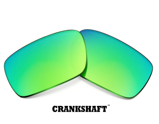 LenSwitch Replacement Lenses for Oakley Crankshaft Sunglasses Green Mirror
