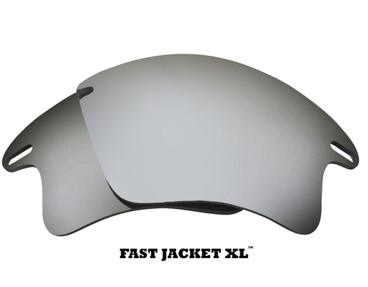 LenSwitch Polarized Replacement Lenses for Oakley Fast Jacket XL Sunglass Silver