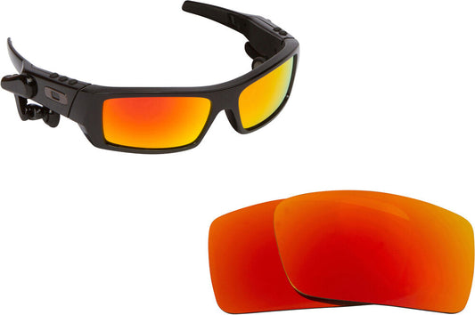 LenSwitch Polarized Replacement Lenses for Oakley Thump 2 Sunglasses Red