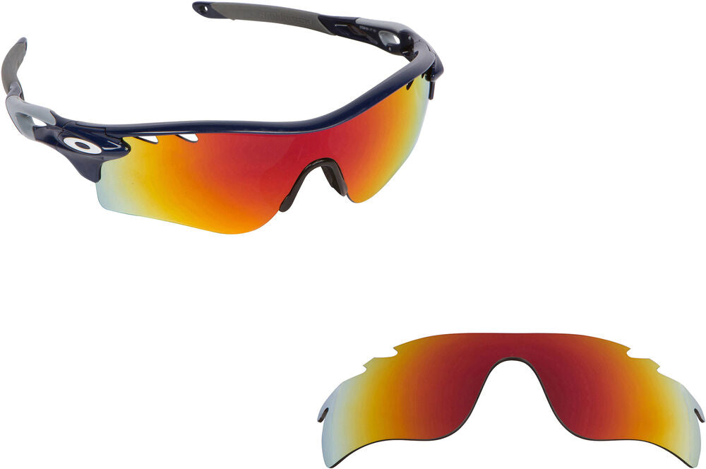 LenSwitch Replacement Lenses for Oakley Radarlock Path Vented Red Mirror