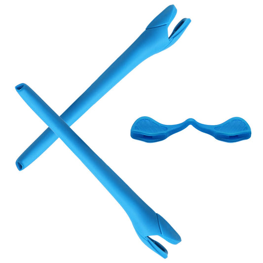 Hawkry Kits Replacement Earsocks & Nose Pieces For-Oakley Radar EV Path-Sky Blue
