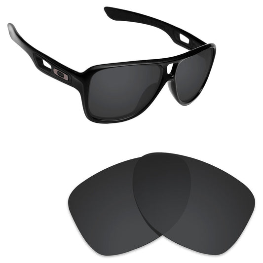 Hawkry Polycarbonate Replacement Lenses for-Oakley Dispatch 2-Stealth Black