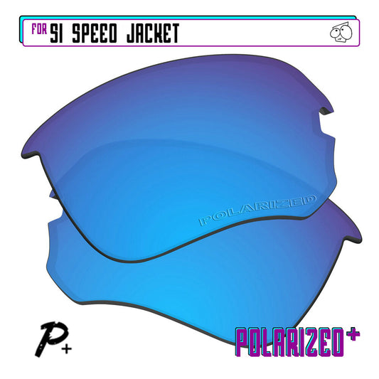 POLARIZED+ Replacement Lens For-Oakley Si Speed Jacket Sunglass Anti-Scratch