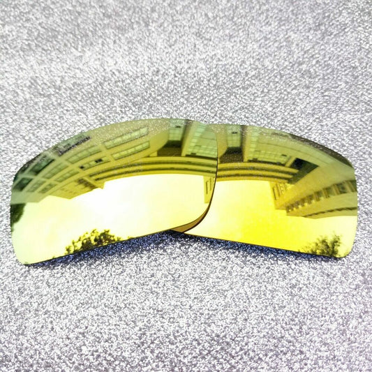 24K Gold Polarized Replacement Lenses For-Oakley Gascan Frame