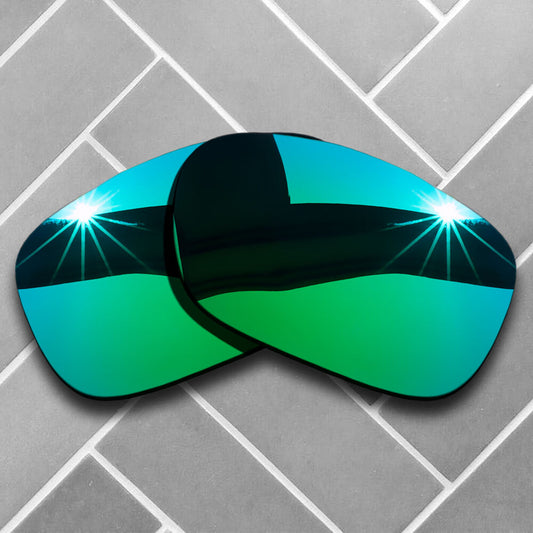 Polarized Jade Green Mirrored Replacement Lenses for-Oakley Twoface Sunglasses