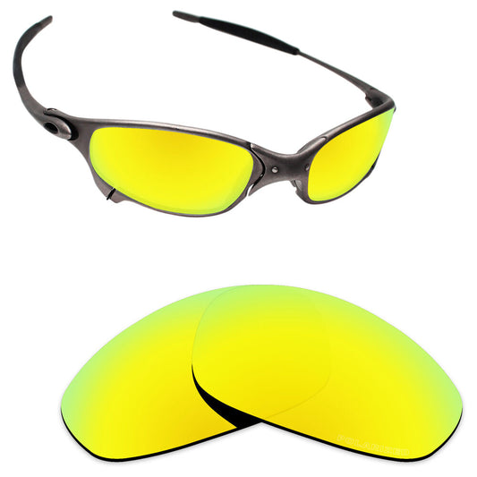 Hawkry SaltWater Proof 24K Gold Replacement Lenses for-Oakley Juliet -Polarized