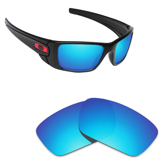 Hawkry Polarized Replacement Lenses for-Oakley Fuel Cell Sunglass Blue Mirror