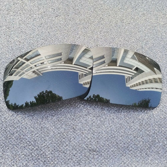 Silver Polarized Replacement Lenses For-Oakley Oil Drum Sunglass