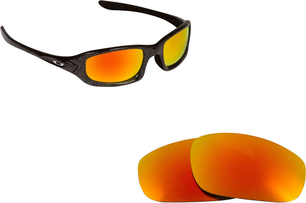 LenSwitch Polarized Replacement Lenses for Oakley Square Wire Sunglasses Red