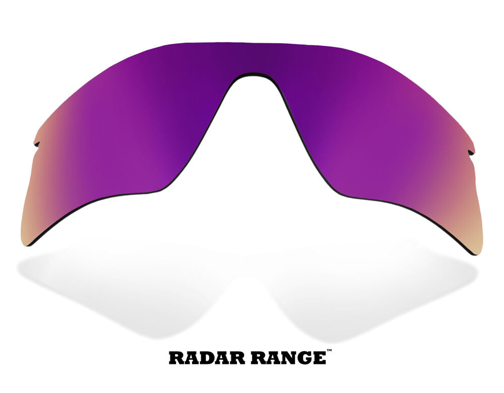 LenSwitch Replacement Lenses for Oakley Radar Range Sunglasses Purple Mirror