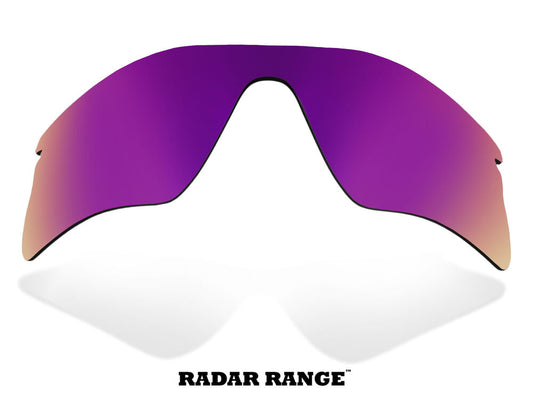 LenSwitch Replacement Lenses for Oakley Radar Range Sunglasses Purple Mirror