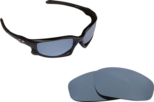 LenSwitch Polarized Replacement Lenses for Oakley Split Jacket Sunglasses Silver