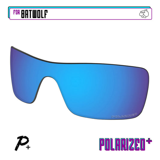 POLARIZED+ Replacement Lens For-Oakley Batwolf Sunglass Anti-Scratch