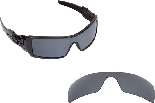 LenSwitch Polarized Replacement Lenses for Oakley Oil Rig Sunglasses Silver