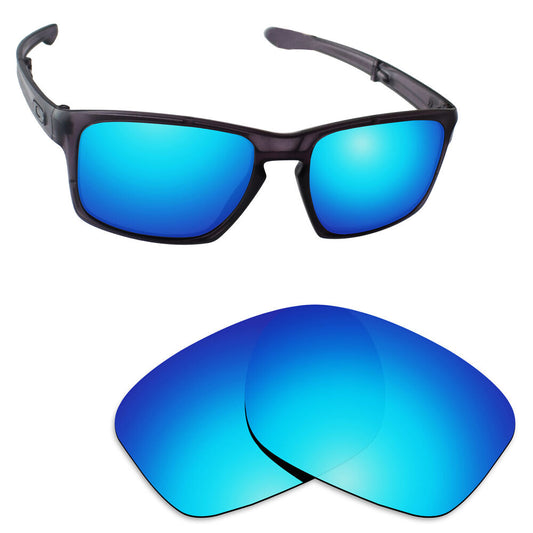 Hawkry Polarized Replacement Lens for-Oakley Sliver Foladable Sunglass Ice Blue