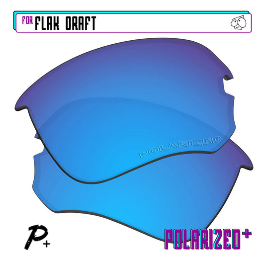 POLARIZED+ Replacement Lens For-Oakley Flak Draft Sunglass Anti-Scratch