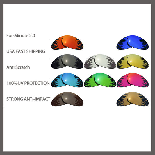 Replacement Polarized Lenses for-Oakley Minute 2.0 Sunglasses Anti Scratch
