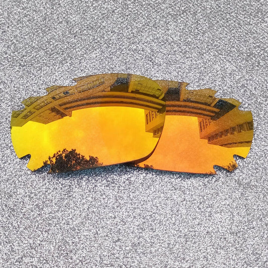 2 Sets of Fire Red Polarized Replacement Lenses For-Oakley Jawbone Vented Frame