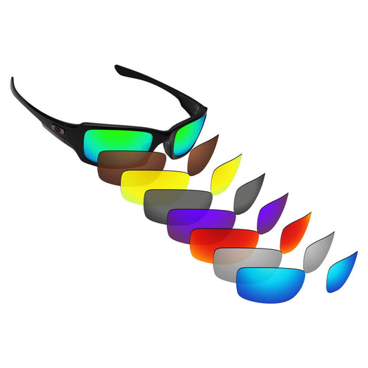 Hawkry Polarized Replacement Lenses for-Oakley Fives Squared Sunglass - Options