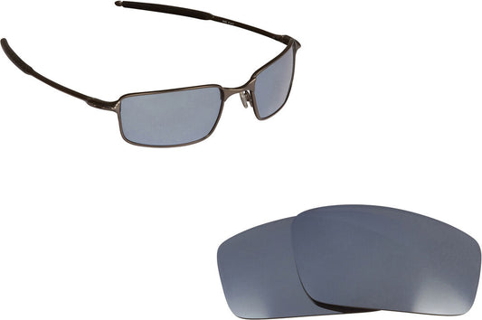 LenSwitch Polarized Replacement Lenses for Oakley Square Wire Sunglasses Silver