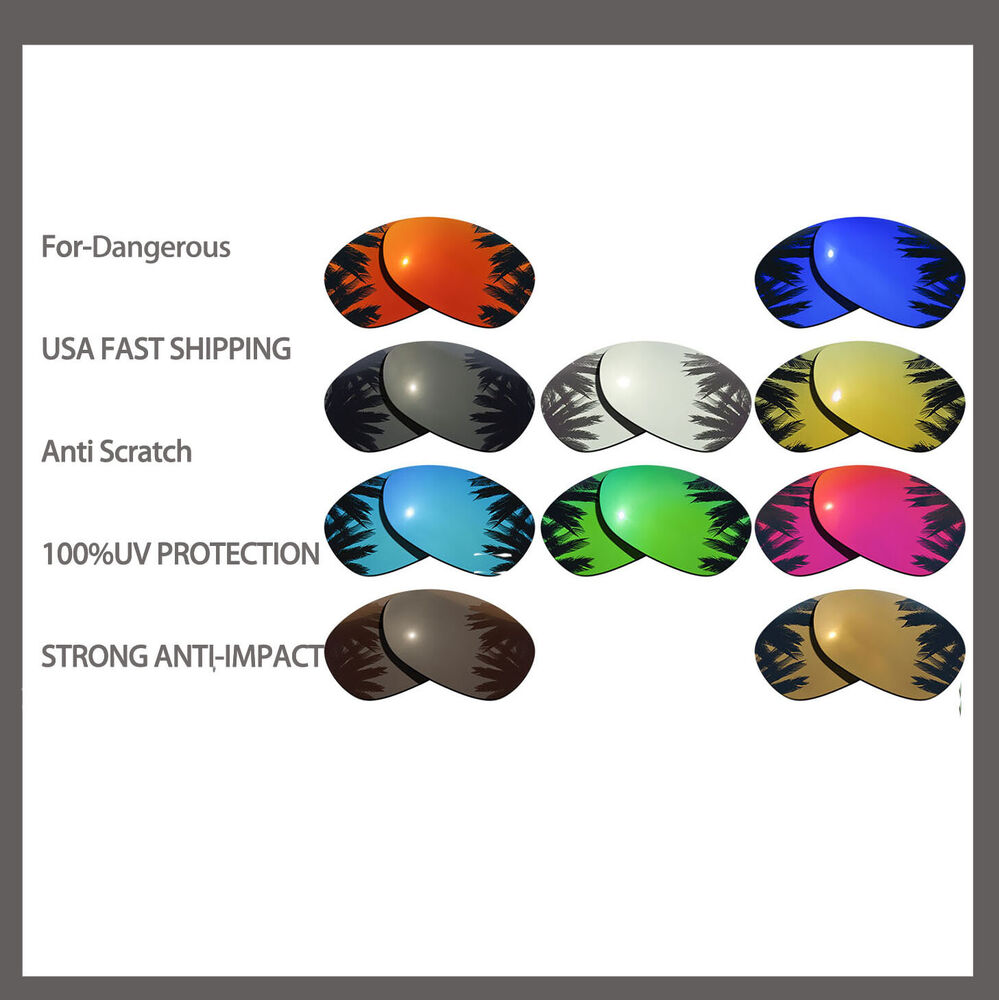 Replacement Polarized Lenses for-Oakley Dangerous Anti Scratch