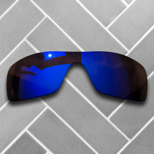 Polarized Violet Mirrored Replacement Lenses for-Oakley Batwolf Sunglasses