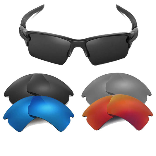 LenSwitch Replacement Lenses for Oakley Flak 2.0 Asian Fit Sunglasses Clear