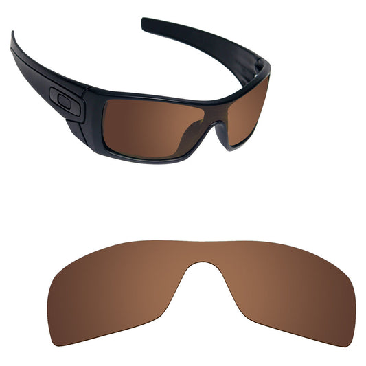 Hawkry Polarized Replacement Lenses for-Oakley Batwolf Sunglass Bronze Brown