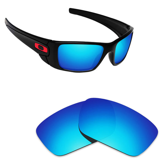 Hawkry Polycarbonate Replacement Lenses for-Oakley Fuel Cell Sunglass - Ice Blue