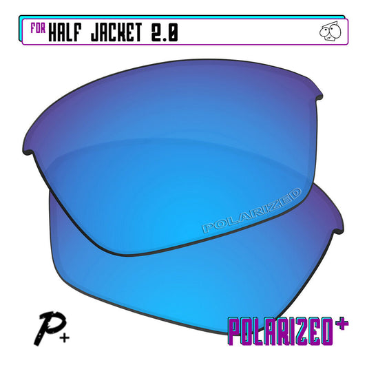 POLARIZED+ Replacement Lens For-Oakley Half Jacket 2.0 Sunglass Anti-Scratch