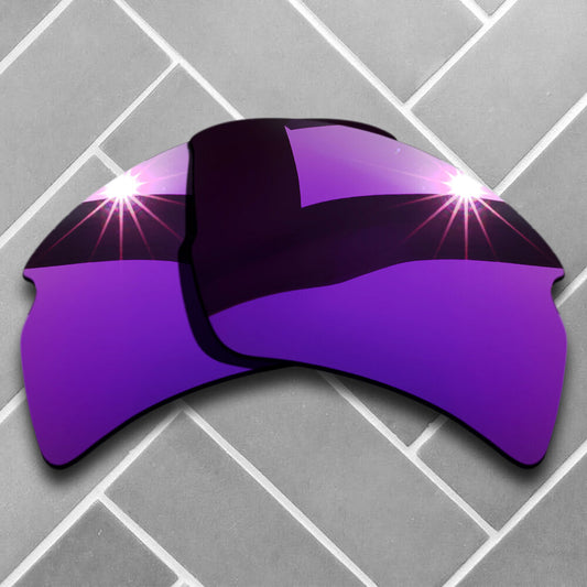 Plum Purple Mirrored Replacement Lenses for-Oakley Flak 2.0 XL Polarized