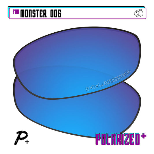 POLARIZED+ Replacement Lens For-Oakley Monster Dog Sunglass Anti-Scratch