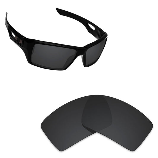 Hawkry Polarized Replacement Lenses for-Oakley Eyepatch 1&2 Stealth Black