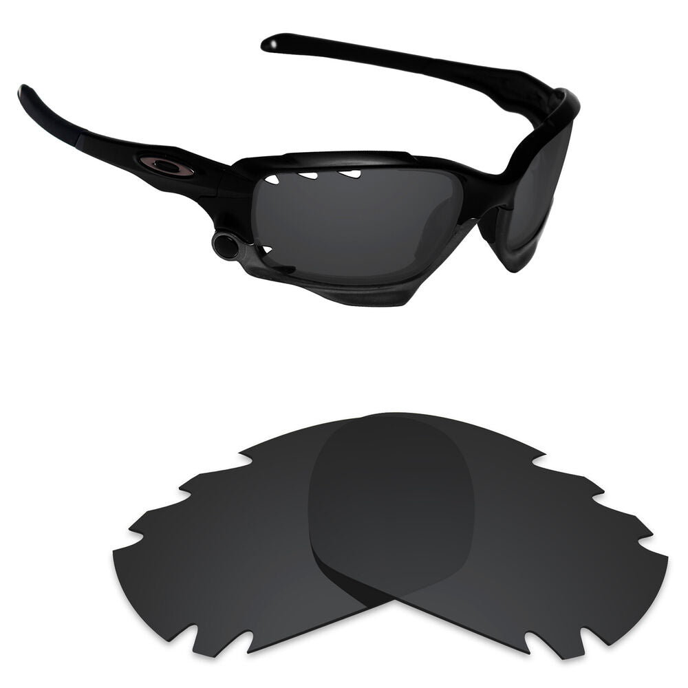 Hawkry Polycarbonate Replacement Lense for-Oakley Jawbone Vented - Stealth Black