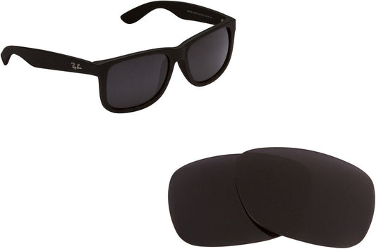 LenSwitch Replacement Lenses for RAY BAN Justin 4165 Sunglasses Multi-Color