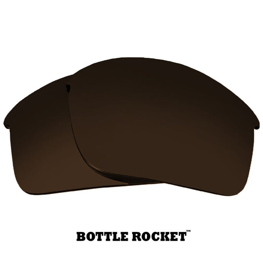 LenSwitch Replacement Lenses for Oakley Bottle Rocket Sunglasses Dark Brown