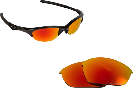 LenSwitch Polarized Replacement Lenses for Oakley Half Jacket Sunglasses Red