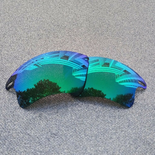 Green Polarized Replacement Lenses For-Oakley Fast Jacket XL Sunglass OO9156