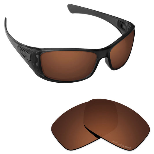 Hawkry SaltWater Proof 24K Gold Replacement Lenses for-Oakley Hijinx -Polarized